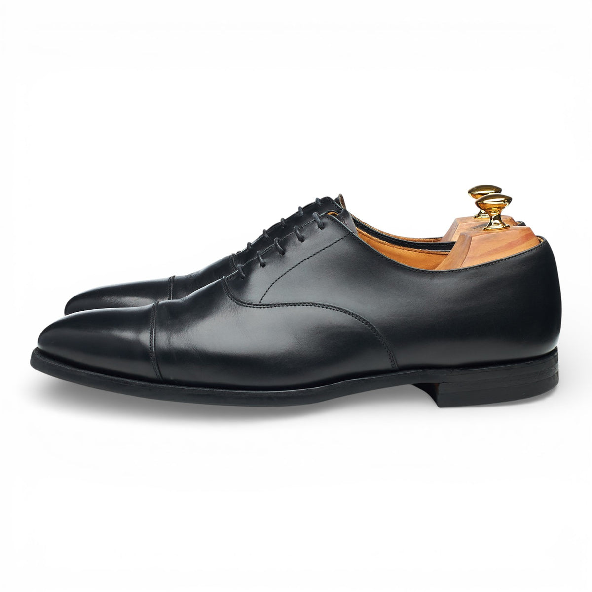 'Hallam' Black Leather Oxford UK 10 E