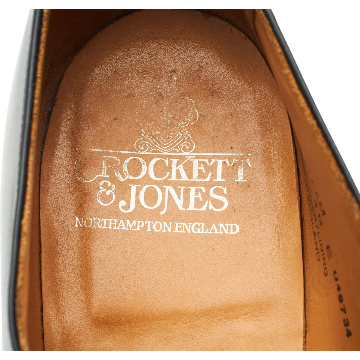 'Hallam' Black Leather Oxford UK 10 E