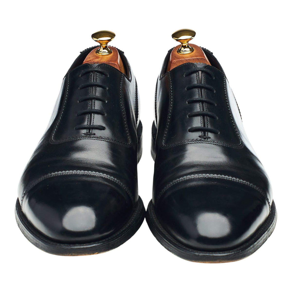 1880 Legacy 'Evans' Black Leather Oxford UK 10.5 F