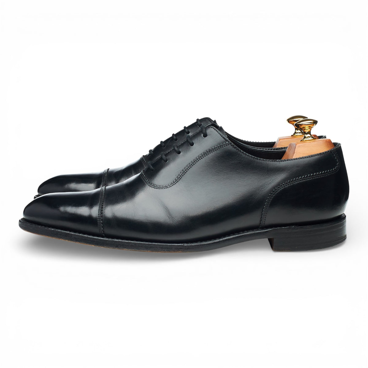 1880 Legacy 'Evans' Black Leather Oxford UK 10.5 F