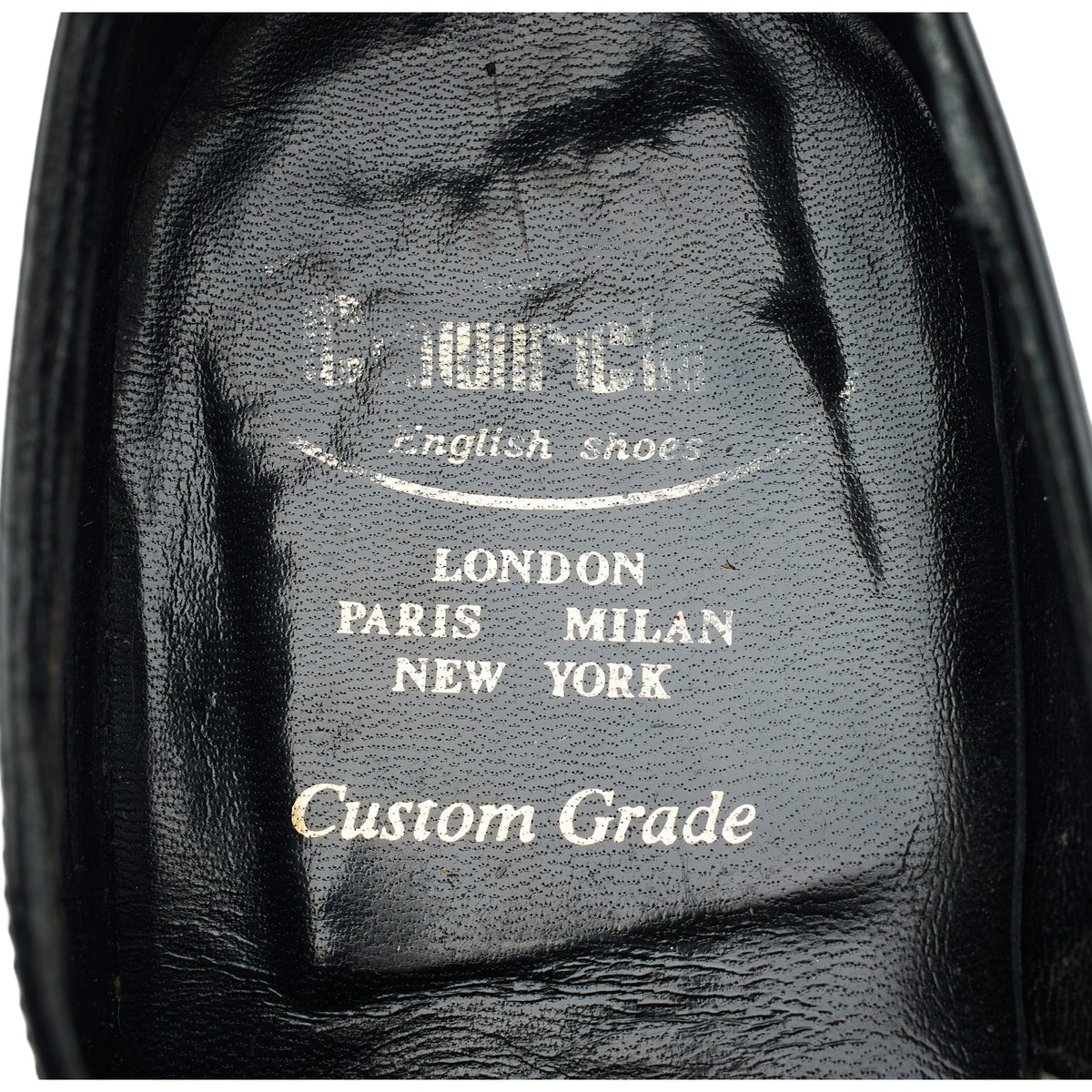 Black Patent Leather Oxford UK 11 F