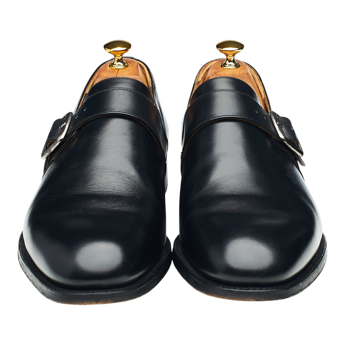 'Westbury' Black Leather Monk Strap UK 11.5 G