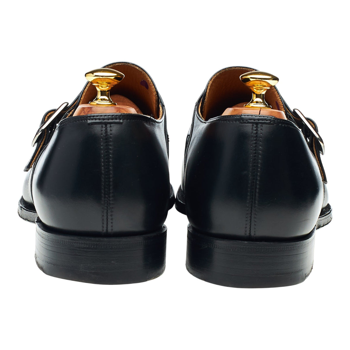 'Westbury' Black Leather Monk Strap UK 11.5 G