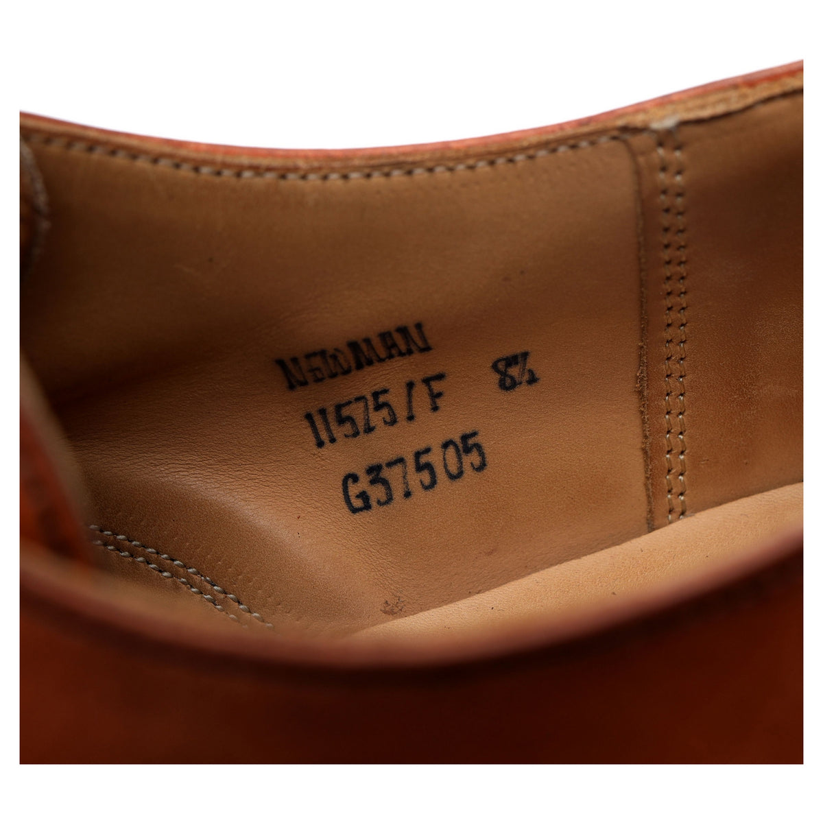 &#39;Newman&#39; Tan Brown Leather Derby UK 8.5 F
