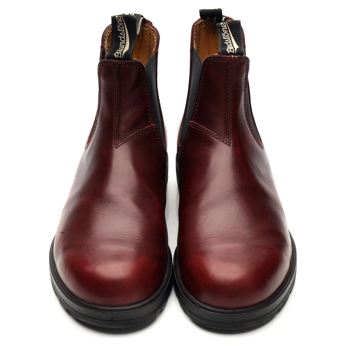 &#39;1440&#39; Burgundy Redwood Leather Chelsea Boots UK 9