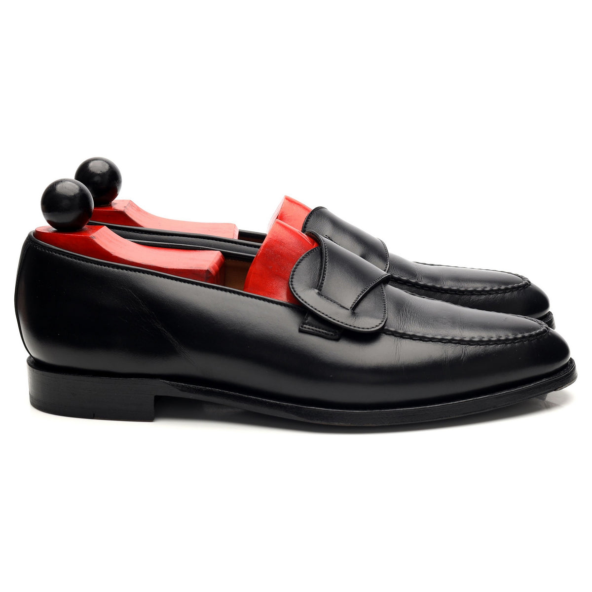 &#39;Hawthorne&#39; Black Leather Butterfly Loafers UK 8 E