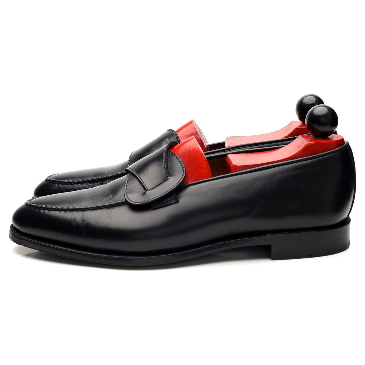 &#39;Hawthorne&#39; Black Leather Butterfly Loafers UK 8 E
