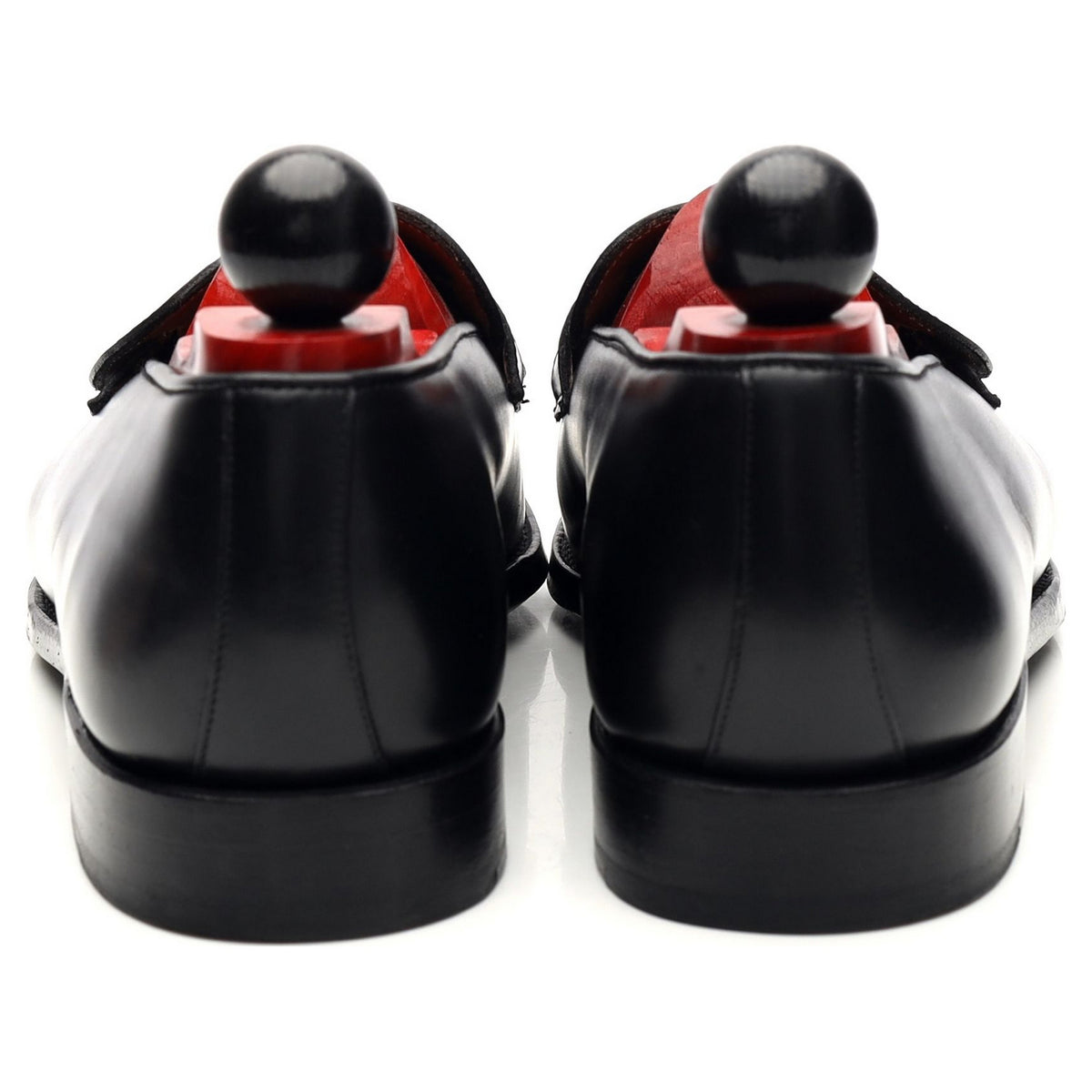 &#39;Hawthorne&#39; Black Leather Butterfly Loafers UK 8 E