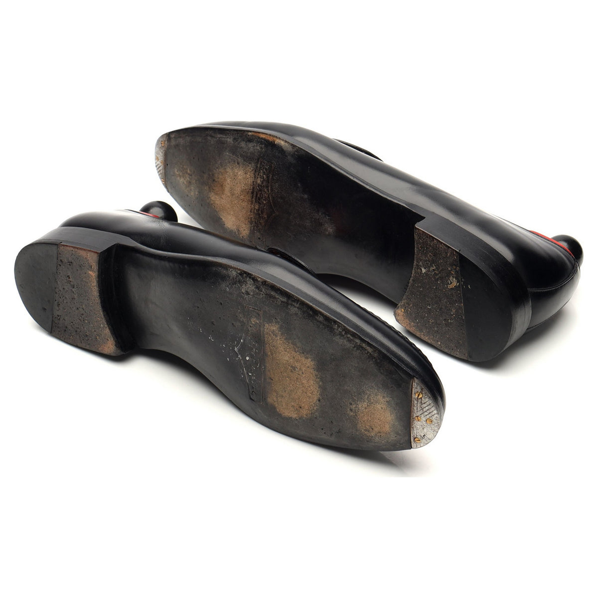 &#39;Hawthorne&#39; Black Leather Butterfly Loafers UK 8 E