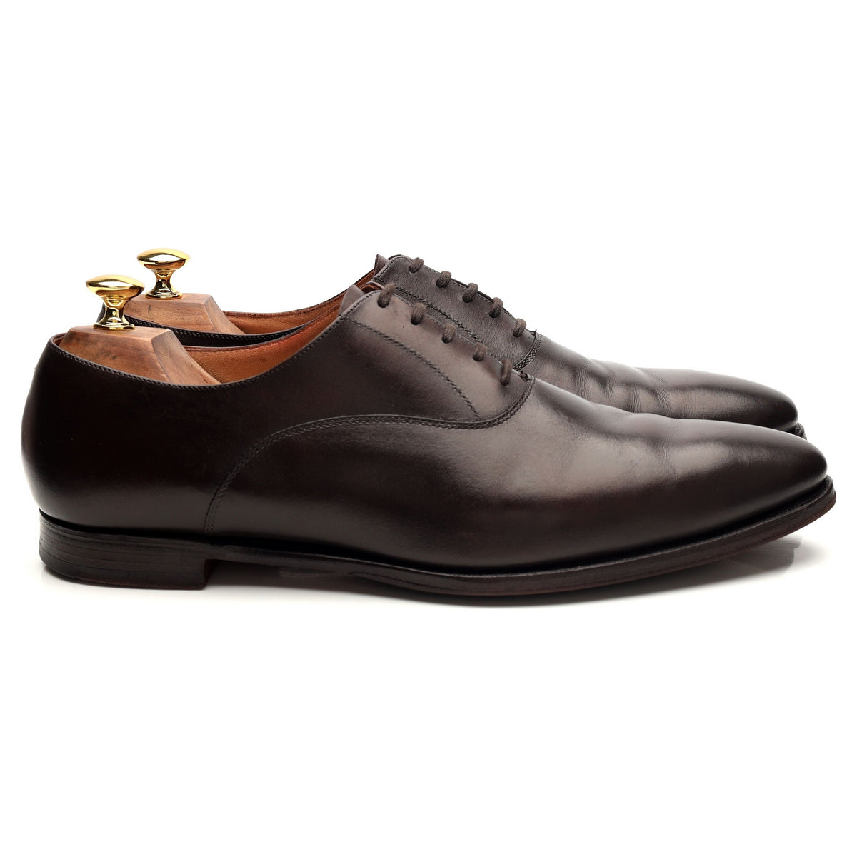 &#39;Wembley&#39; Dark Brown Leather Oxford UK 10.5 E