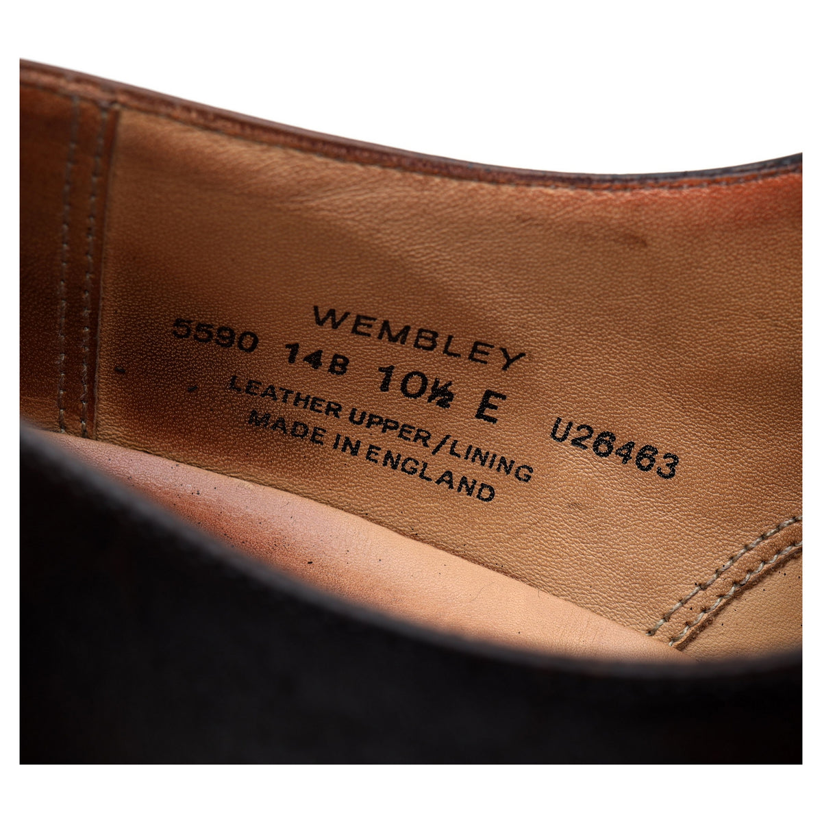 &#39;Wembley&#39; Dark Brown Leather Oxford UK 10.5 E