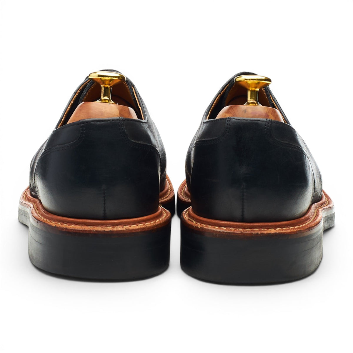 'Mac' Black Leather Split Toe Derby UK 7 G