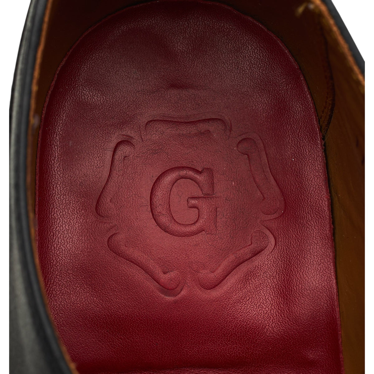 'Mac' Black Leather Split Toe Derby UK 7 G