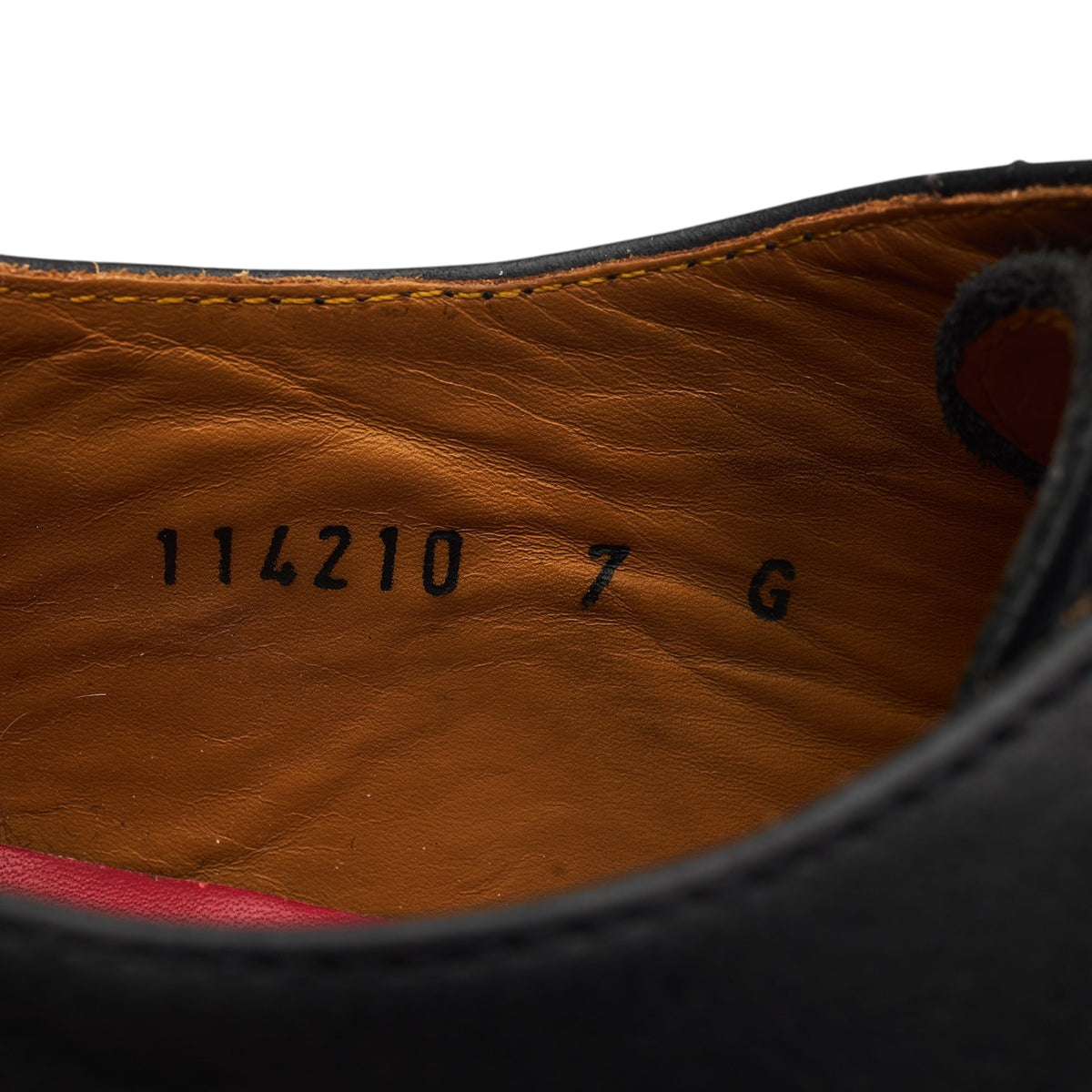 'Mac' Black Leather Split Toe Derby UK 7 G