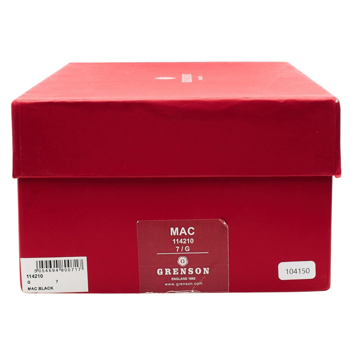 'Mac' Black Leather Split Toe Derby UK 7 G
