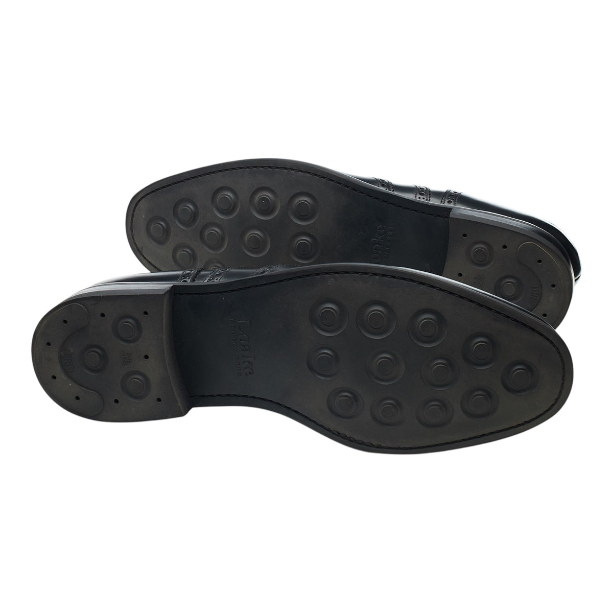 '302' Black Leather Oxford Brogues UK 10.5 G