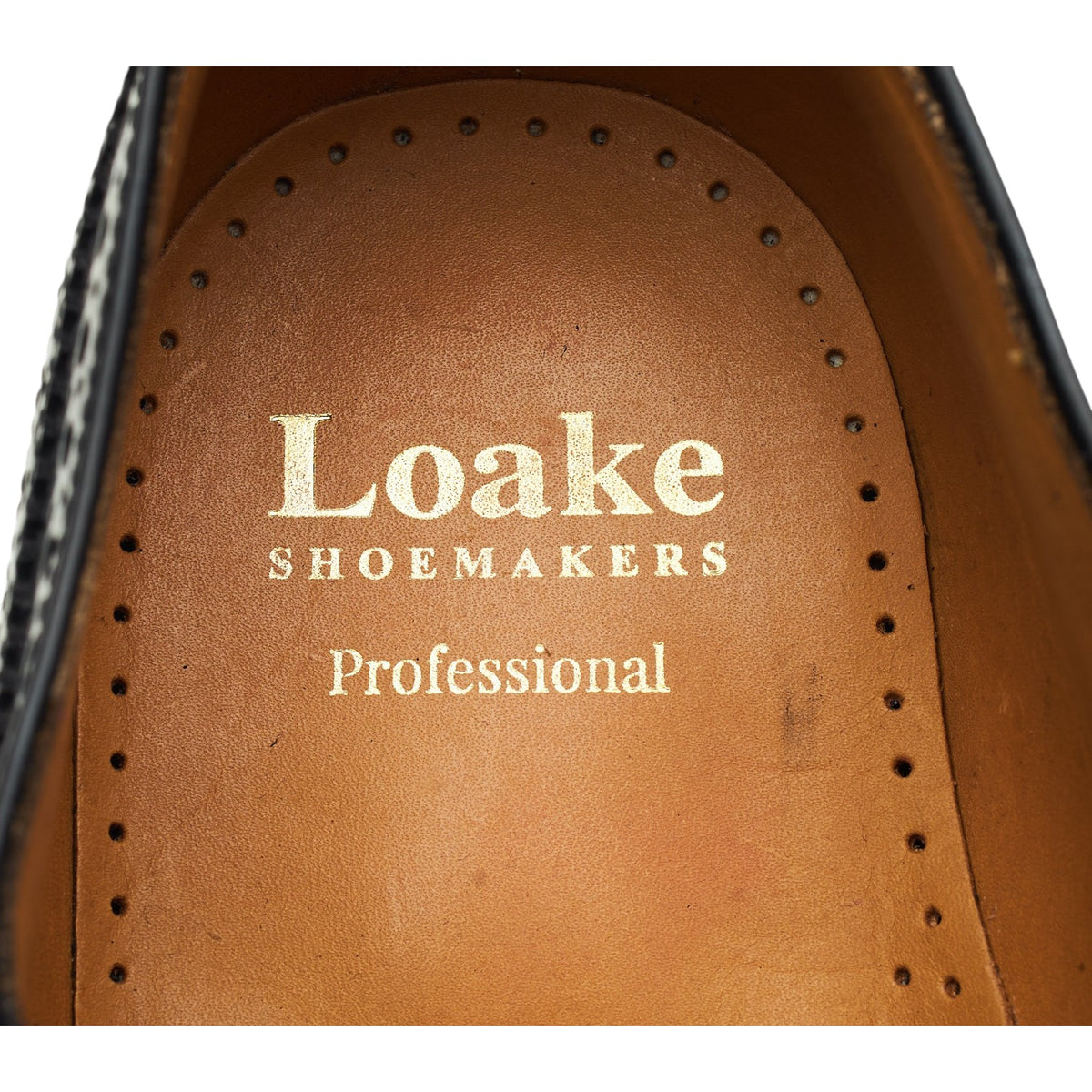 '302' Black Leather Oxford Brogues UK 10.5 G
