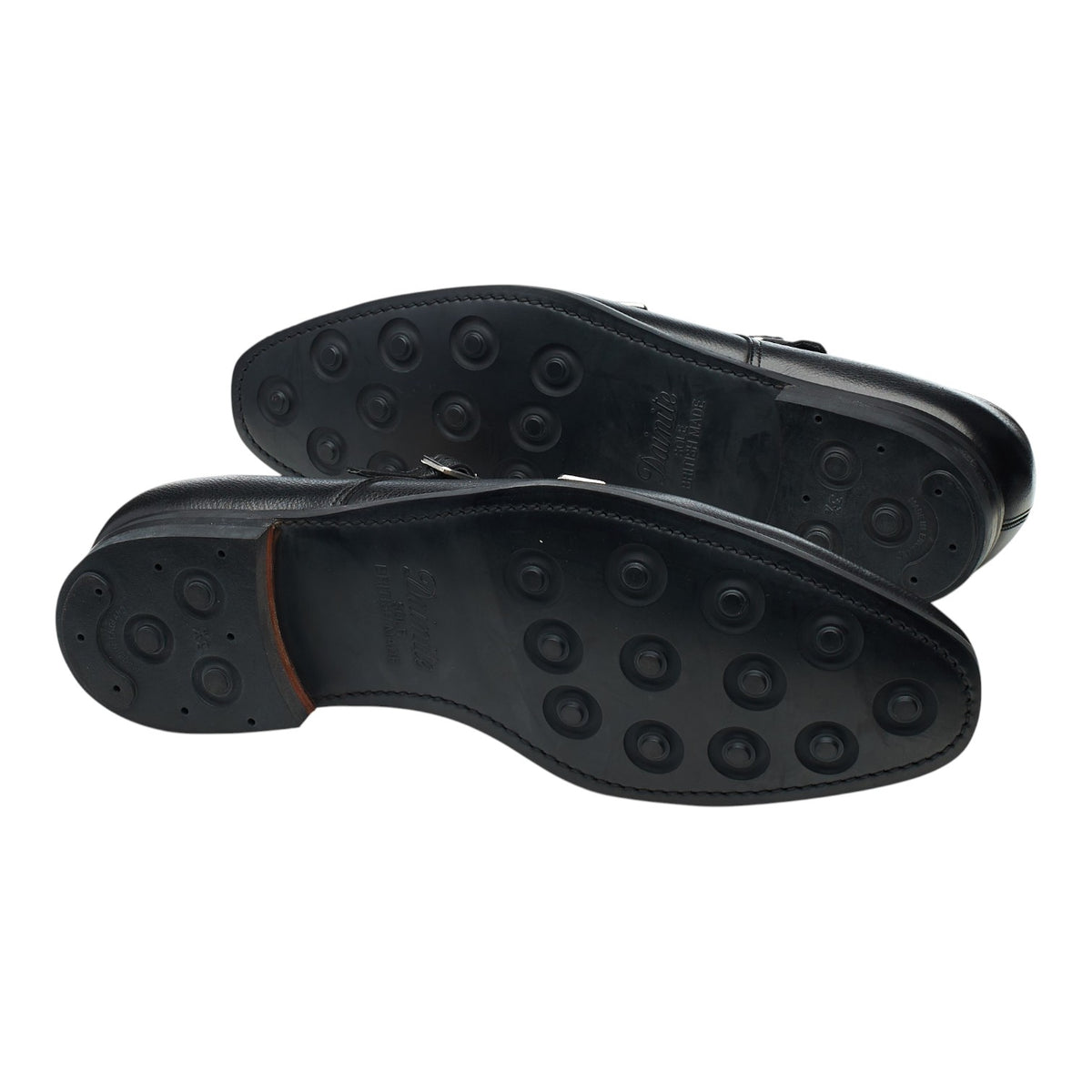 Richard James Black Grain Leather Double Monk Strap UK 12 E
