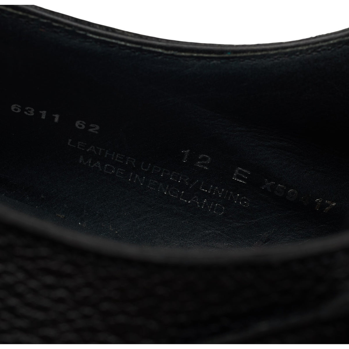 Richard James Black Grain Leather Double Monk Strap UK 12 E