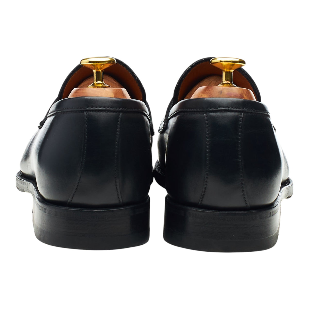 'Principe' Black Leather Loafers UK 8 EU 42