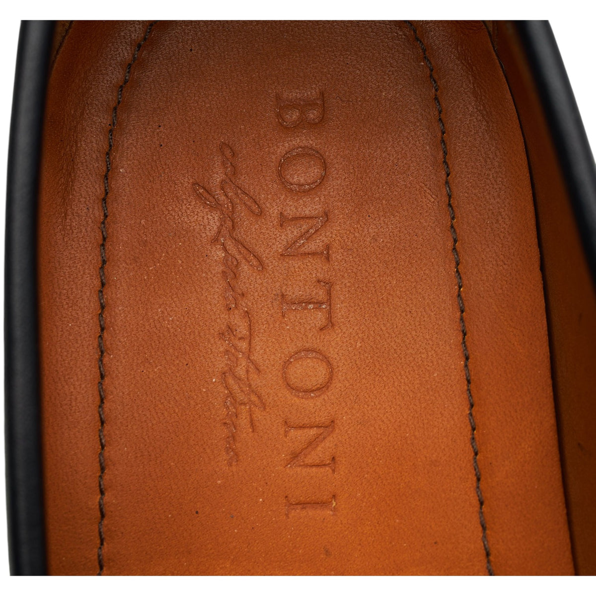 'Principe' Black Leather Loafers UK 8 EU 42
