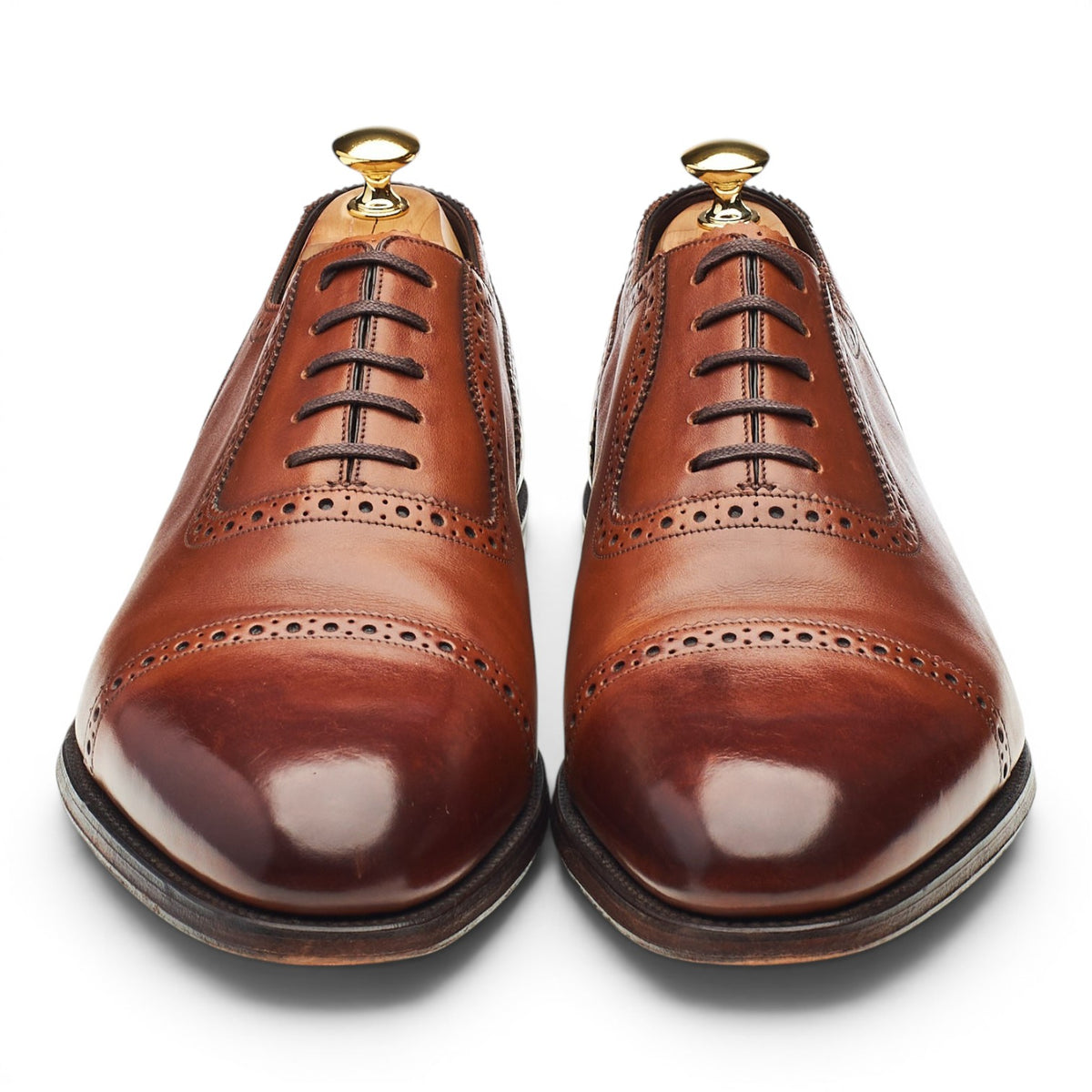 1880 Export Grade 'Trinity' Tan Brown Leather Oxford Brogues UK 11 F