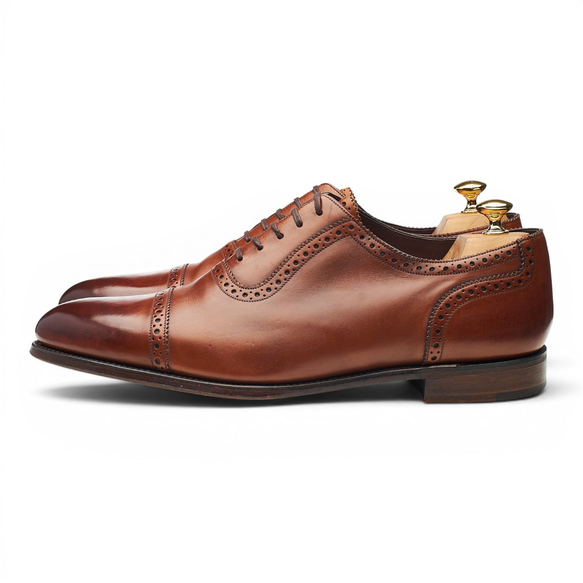 1880 Export Grade 'Trinity' Tan Brown Leather Oxford Brogues UK 11 F