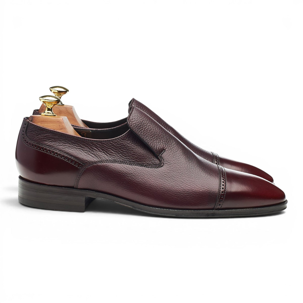 Lifestyle 'Sherlock' Burgundy Leather Loafers UK 7 G