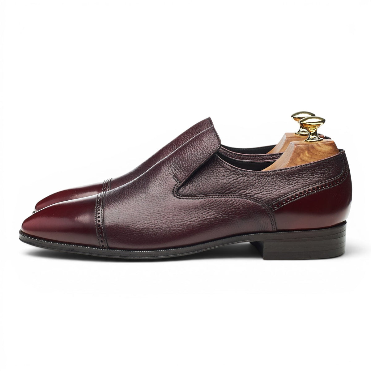 Lifestyle 'Sherlock' Burgundy Leather Loafers UK 7 G