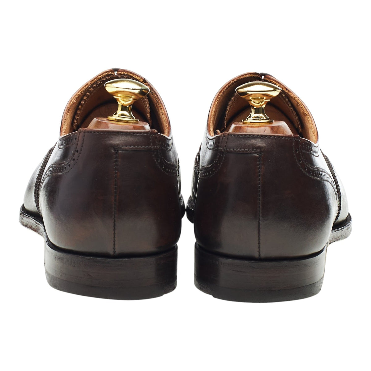 'Drummond' Dark Brown Leather Oxford Brogues UK 8.5 E