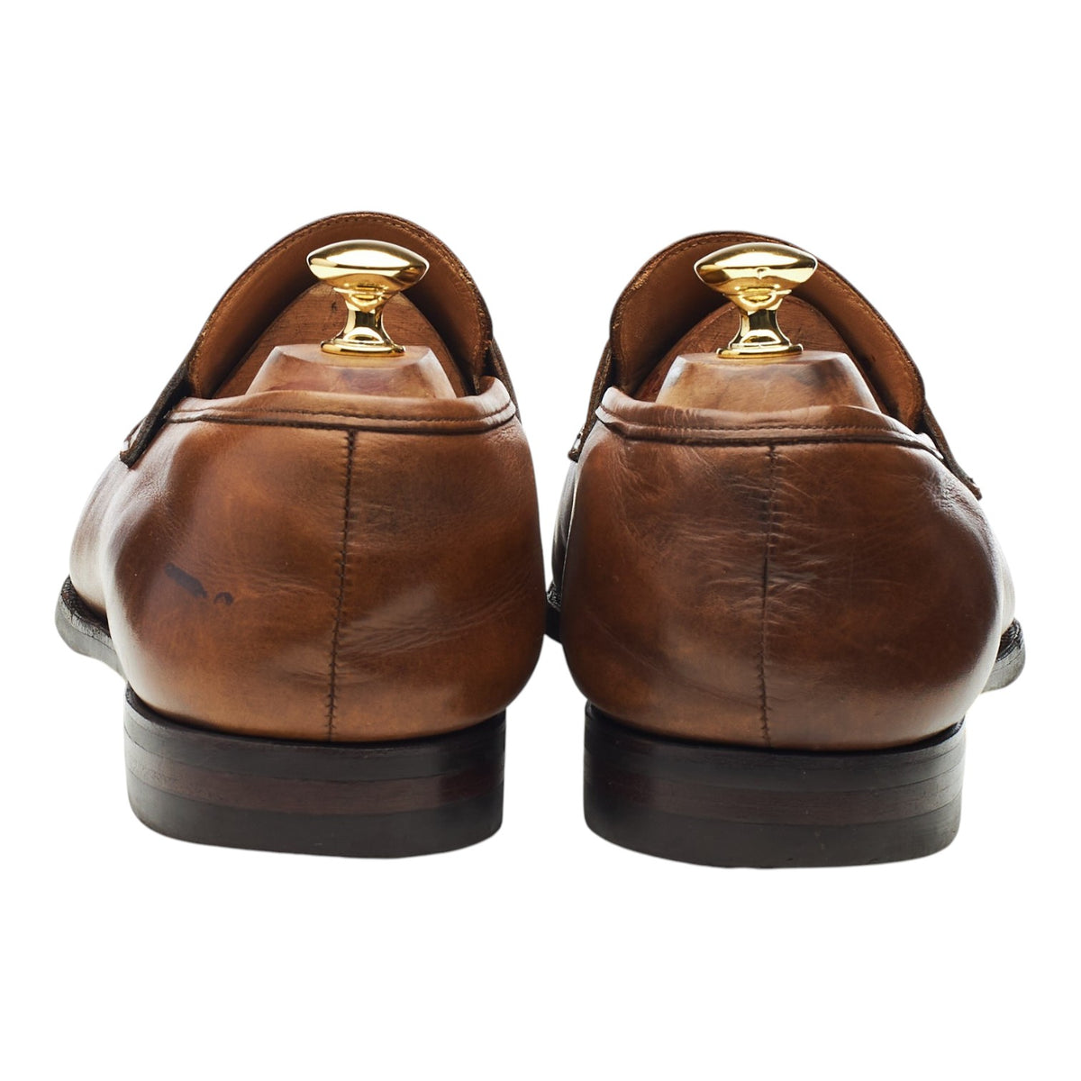'Sydney' Brown Leather Loafers UK 11 E