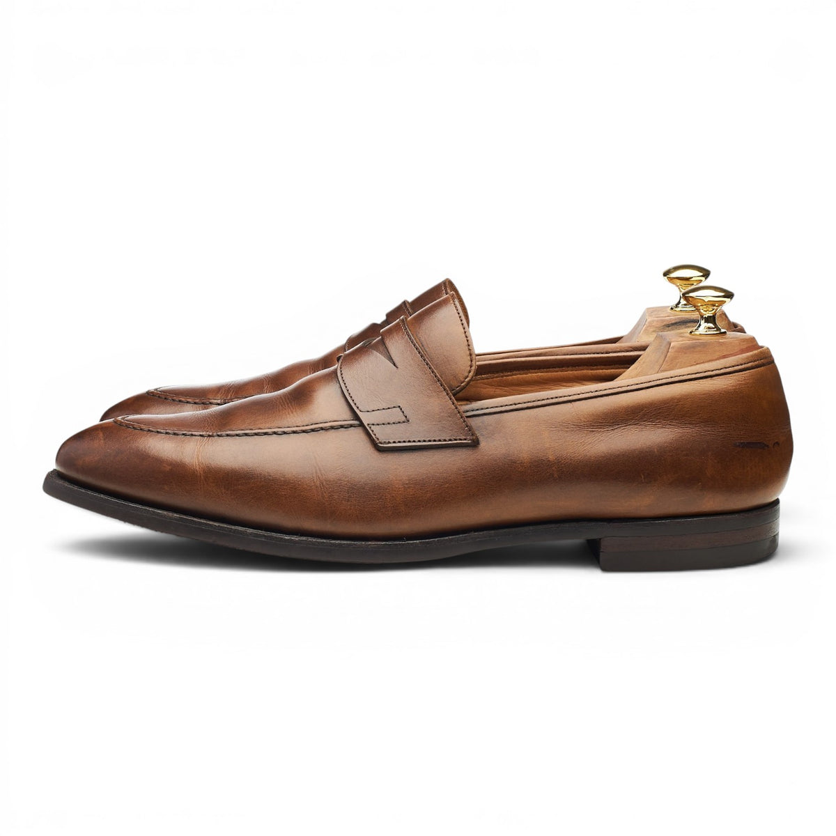 'Sydney' Brown Leather Loafers UK 11 E