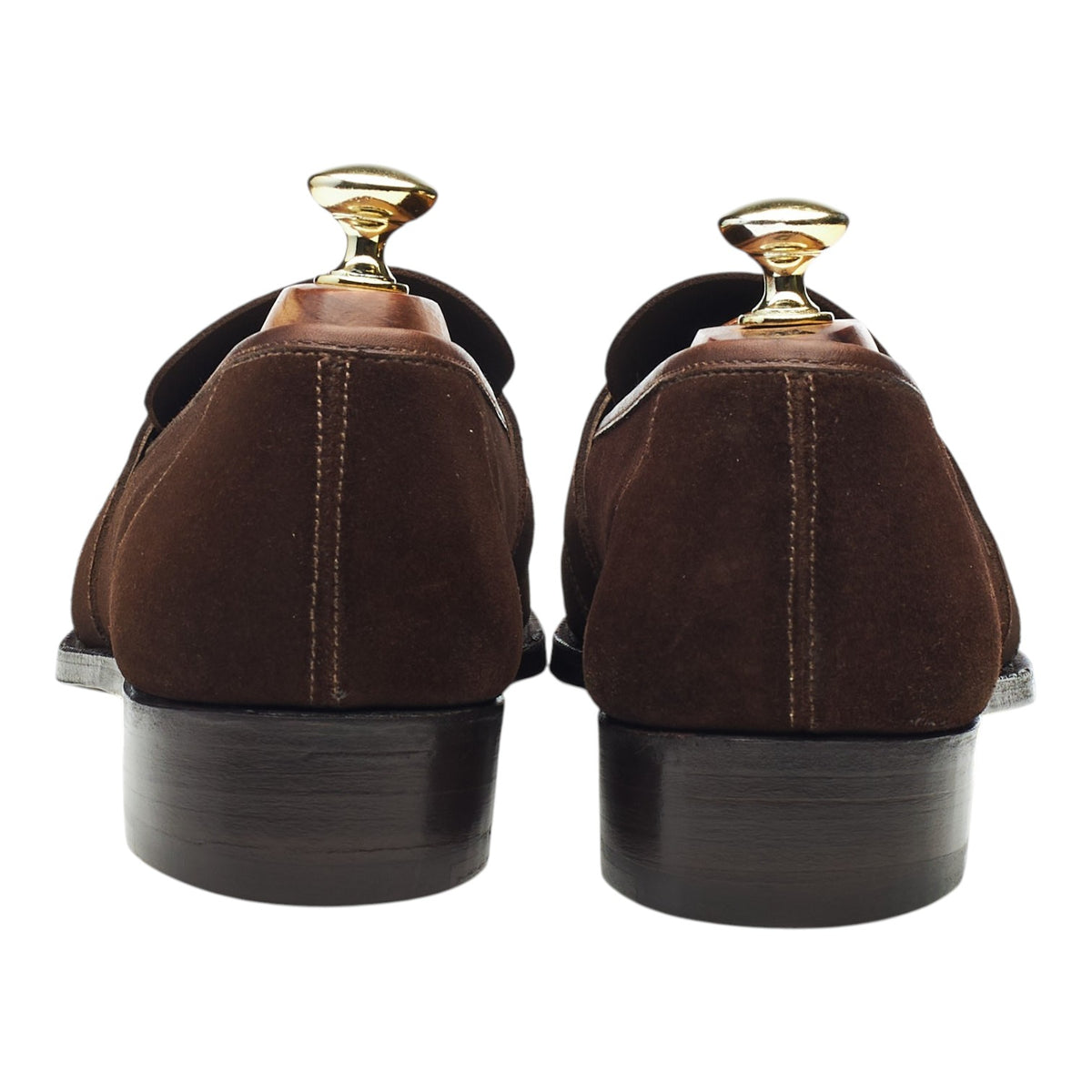 Dark Brown Suede Loafers UK 7.5 E