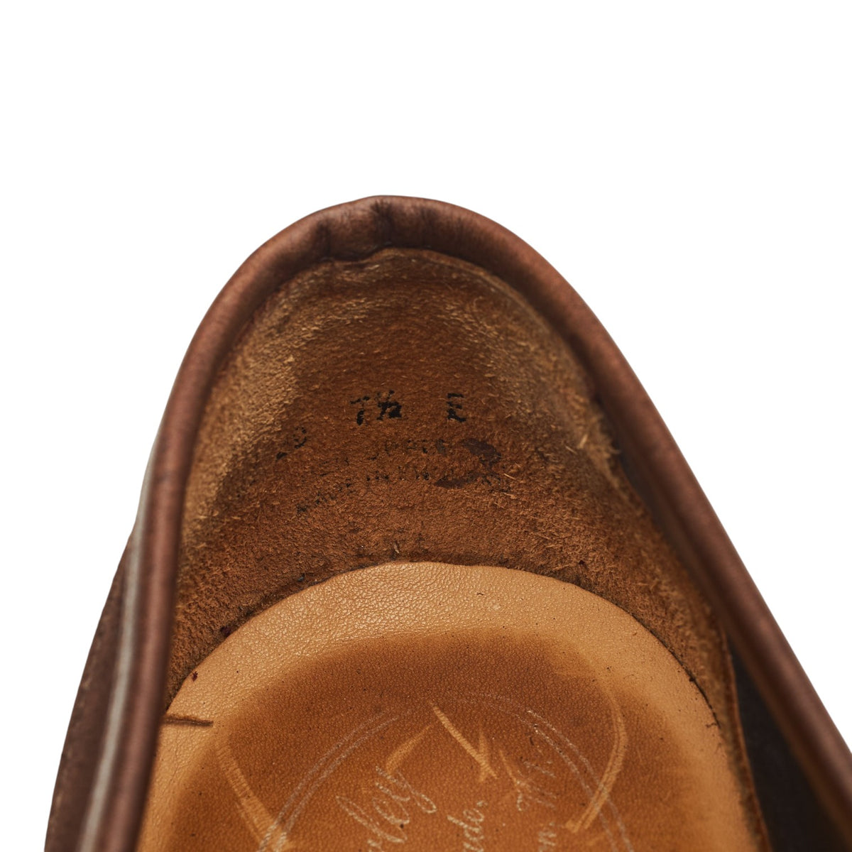 Dark Brown Suede Loafers UK 7.5 E