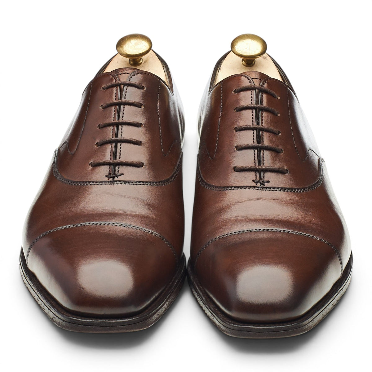 'Chelsea' Dark Brown Leather Oxford UK 8 F