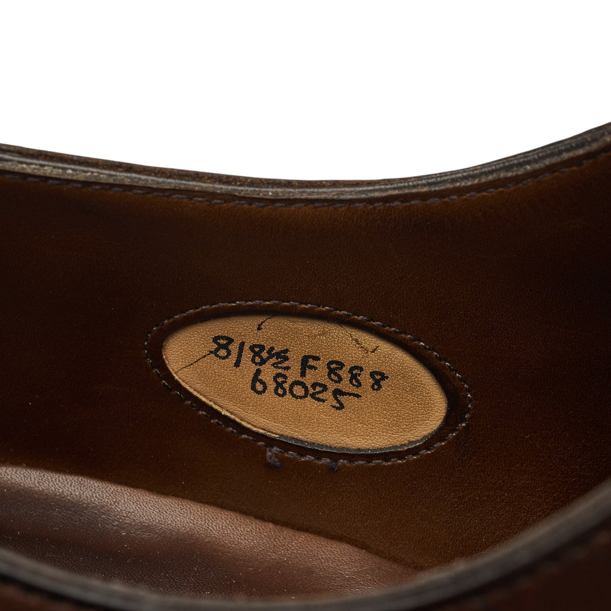 'Chelsea' Dark Brown Leather Oxford UK 8 F