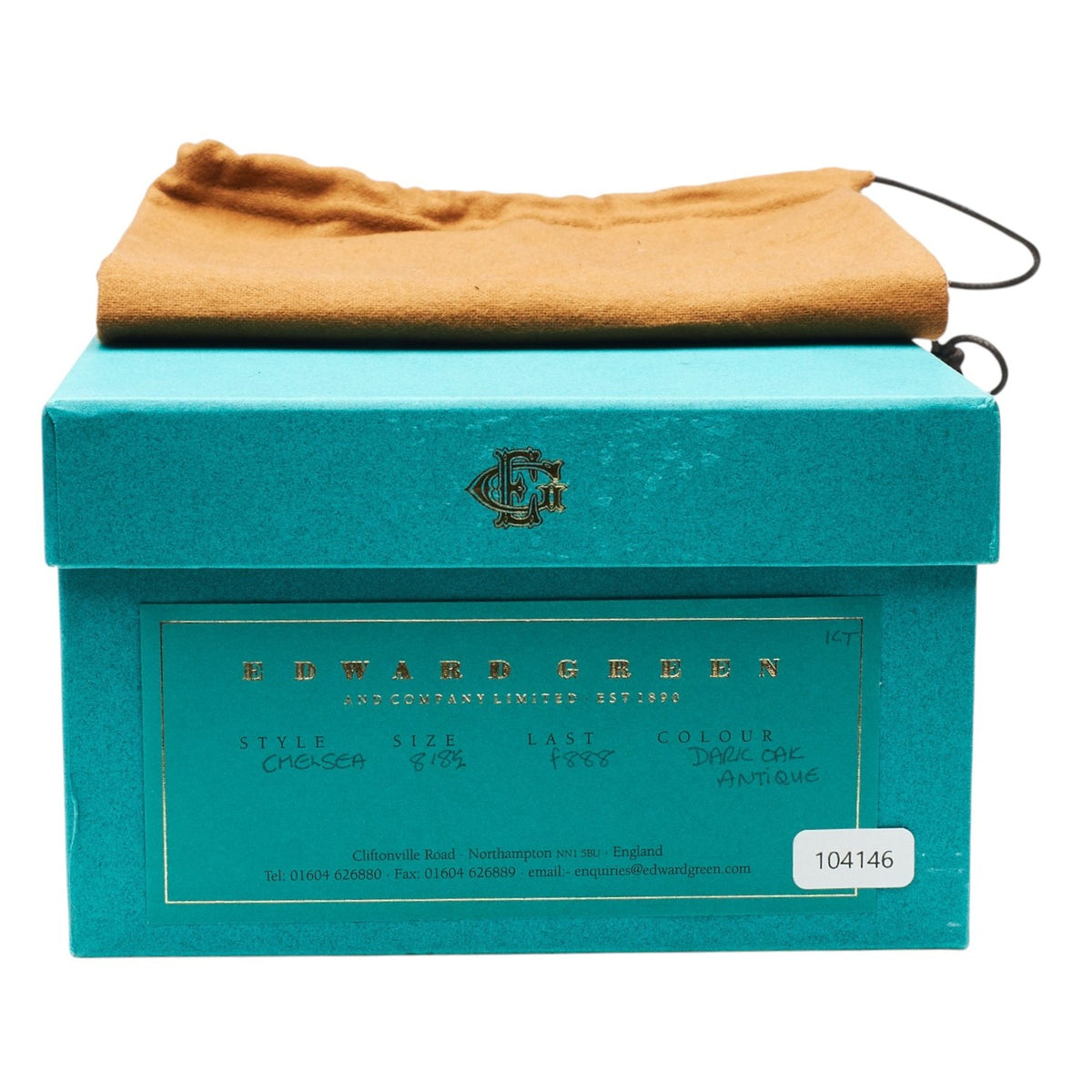 'Chelsea' Dark Brown Leather Oxford UK 8 F