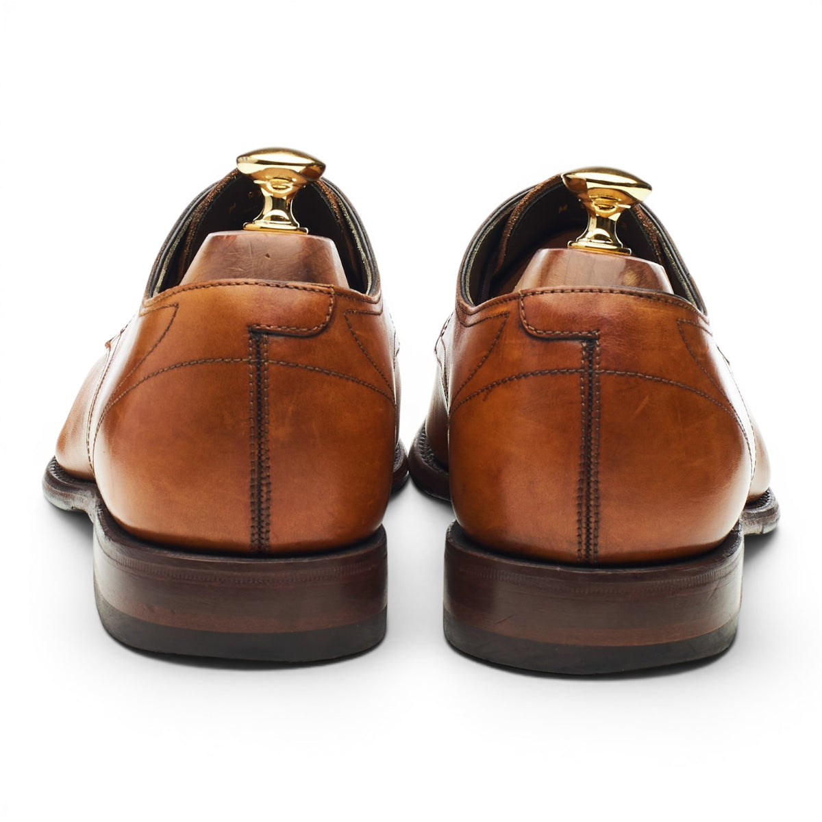 'Atherton' Tan Brown Leather Derby UK 9.5 F