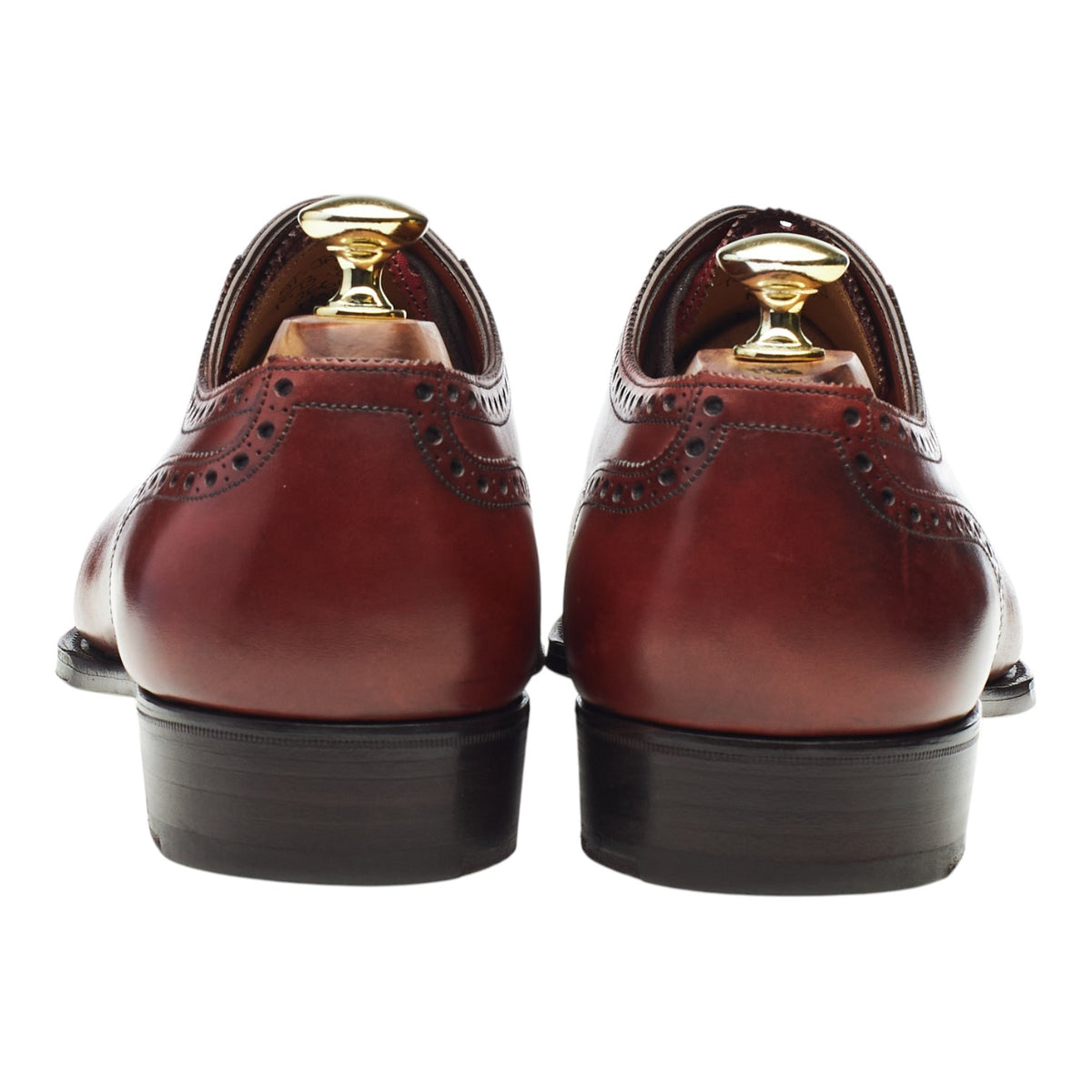 'St. James' Vintage Cherry Oxblood Leather Oxford UK 8 F