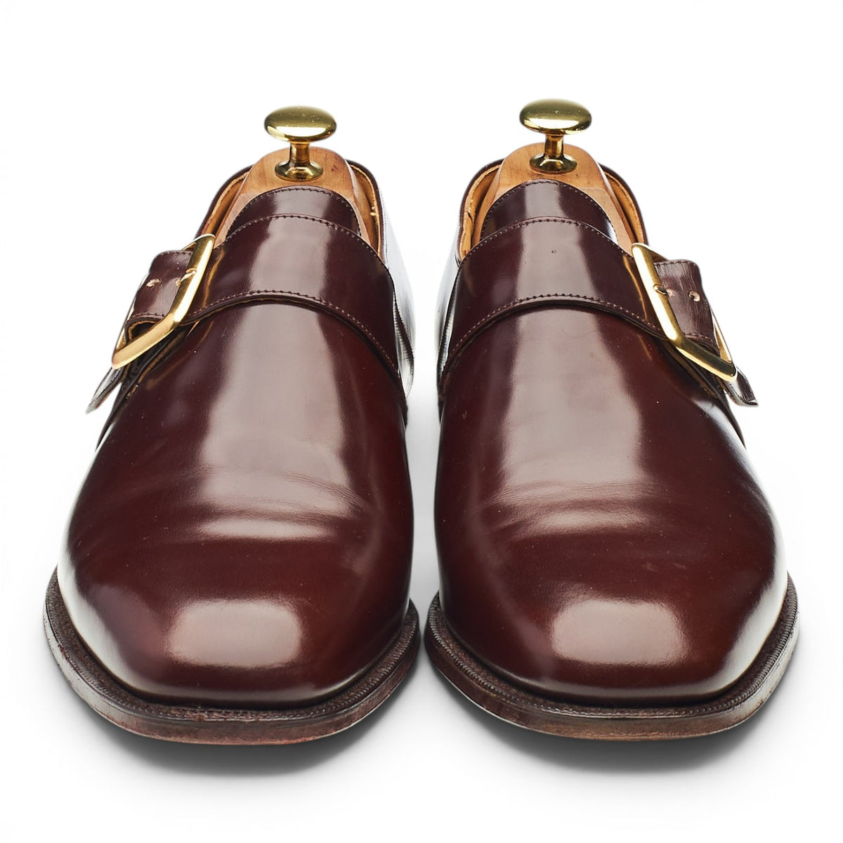 'Canon' Brown Leather Single Monk Strap UK 8.5 F