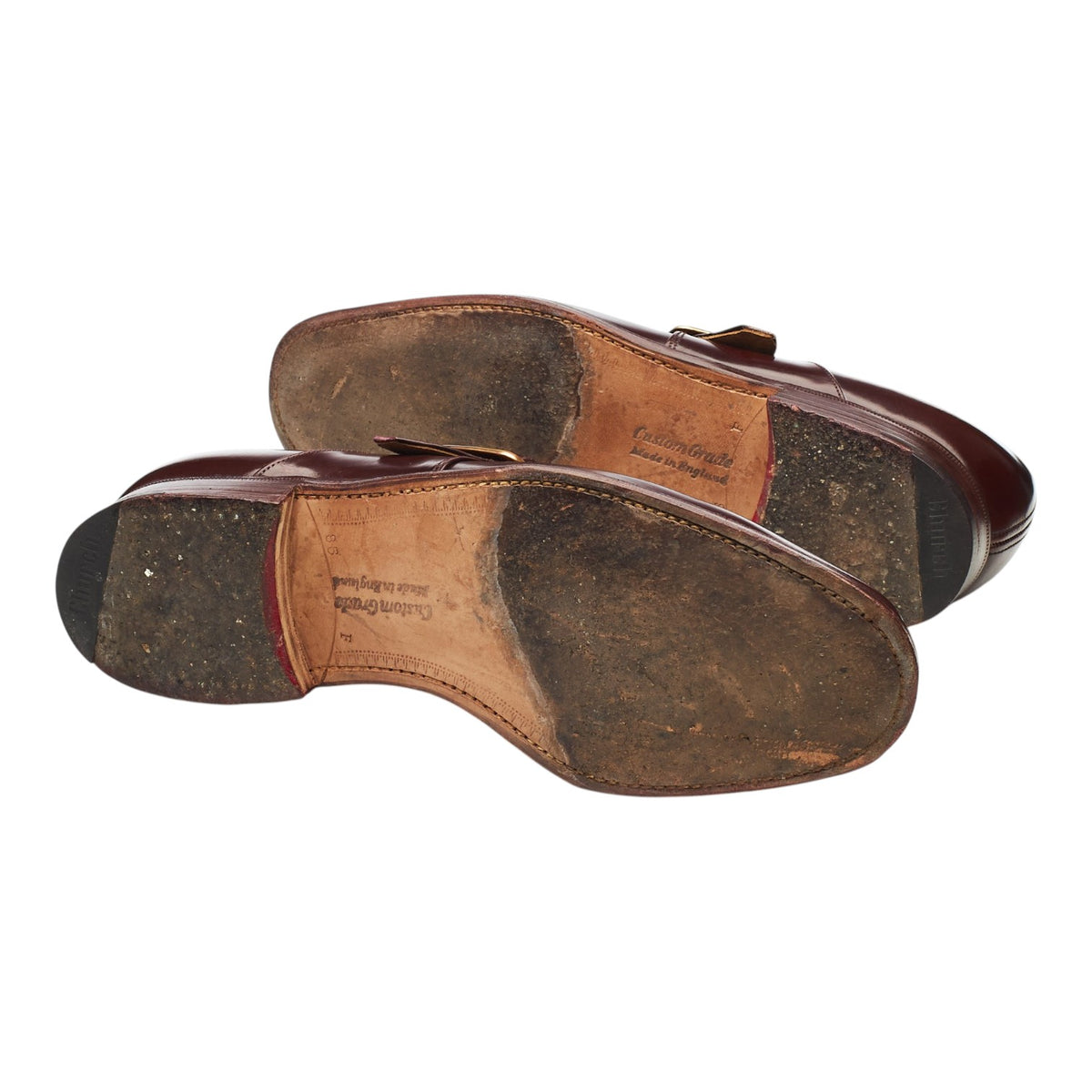 'Canon' Brown Leather Single Monk Strap UK 8.5 F
