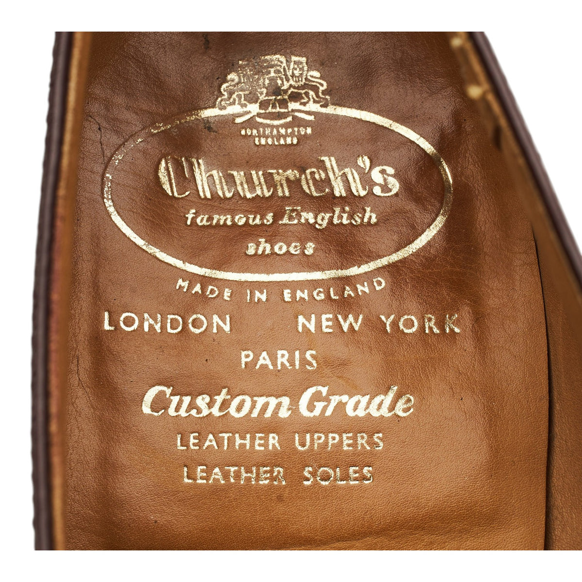 'Canon' Brown Leather Single Monk Strap UK 8.5 F