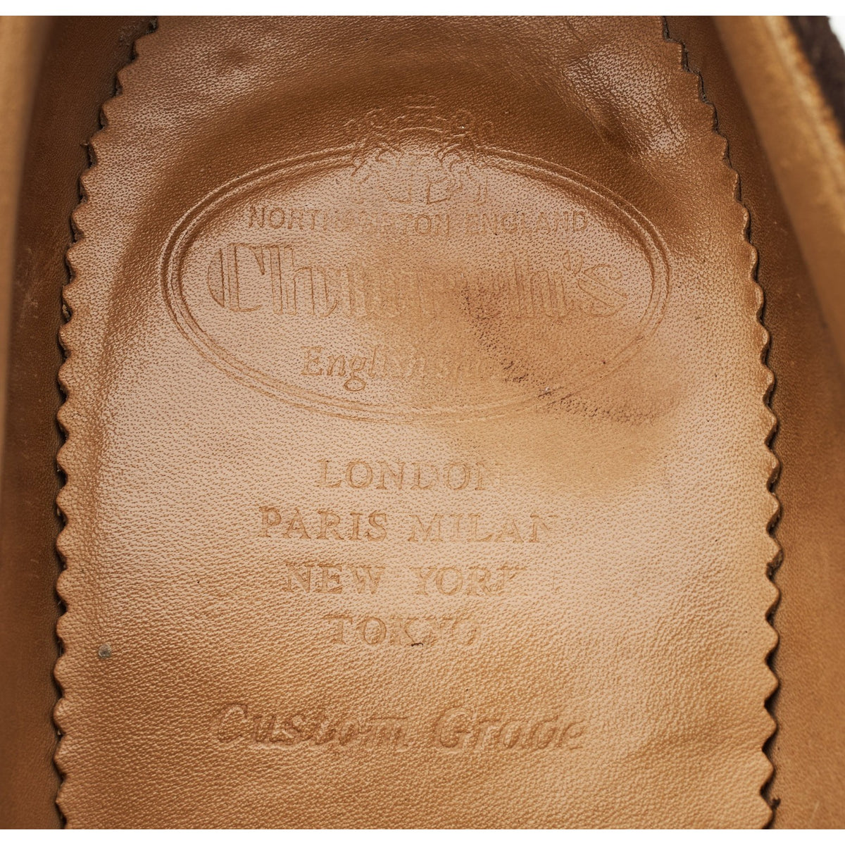 'Plowden' Dark Brown Suede Derby Brogues UK 9.5 G