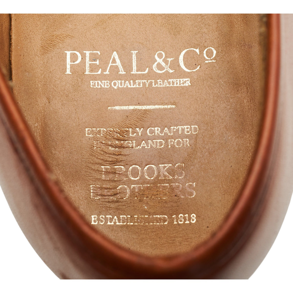Peal & Co. Tan Brown Leather Loafers UK 8 US 9 D