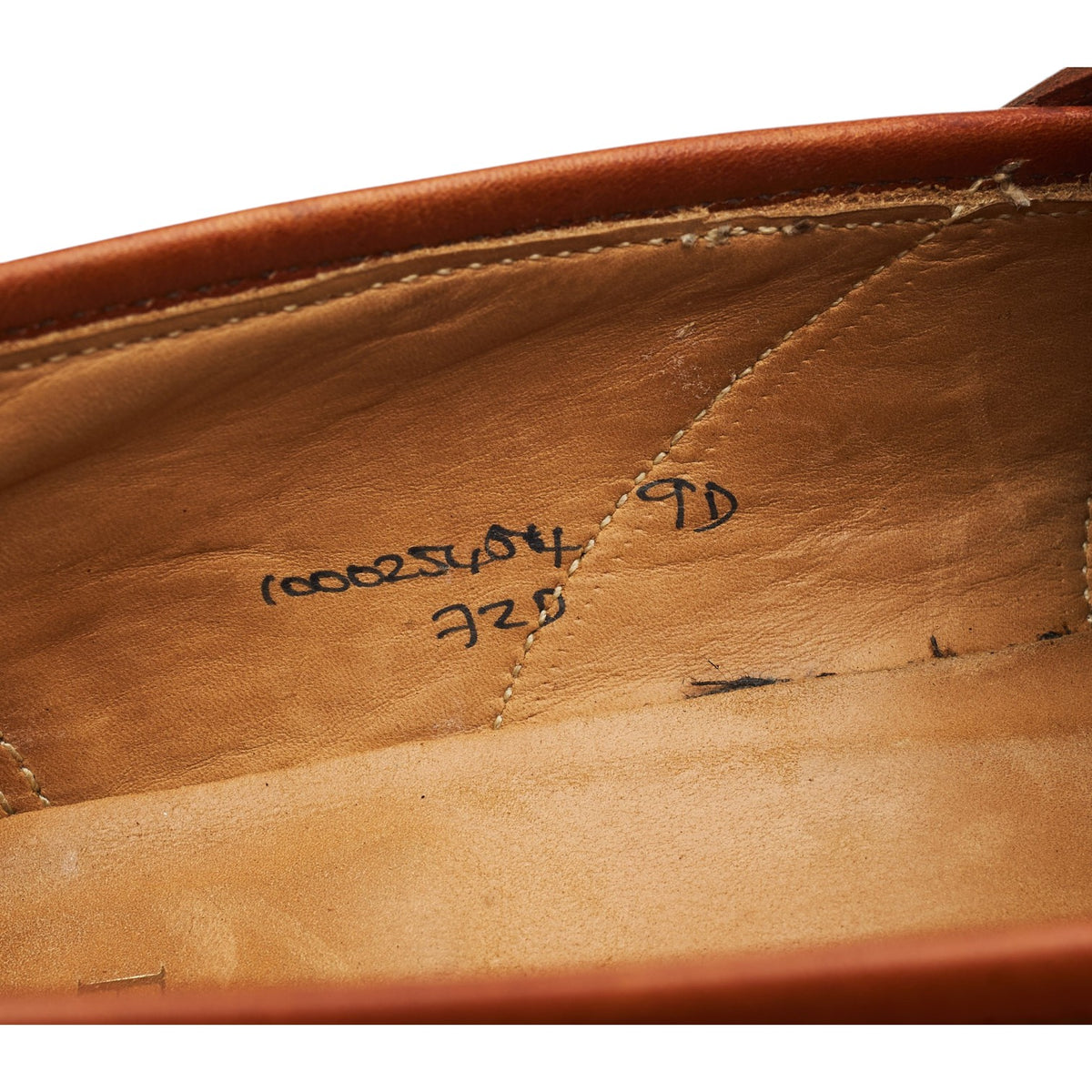 Peal & Co. Tan Brown Leather Loafers UK 8 US 9 D