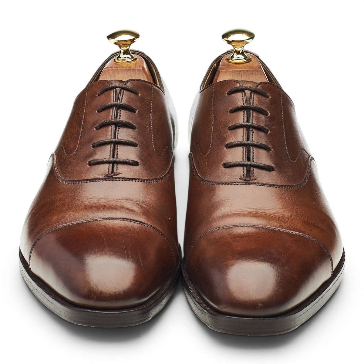 'Chelsea' Dark Brown Leather Oxford UK 9 E