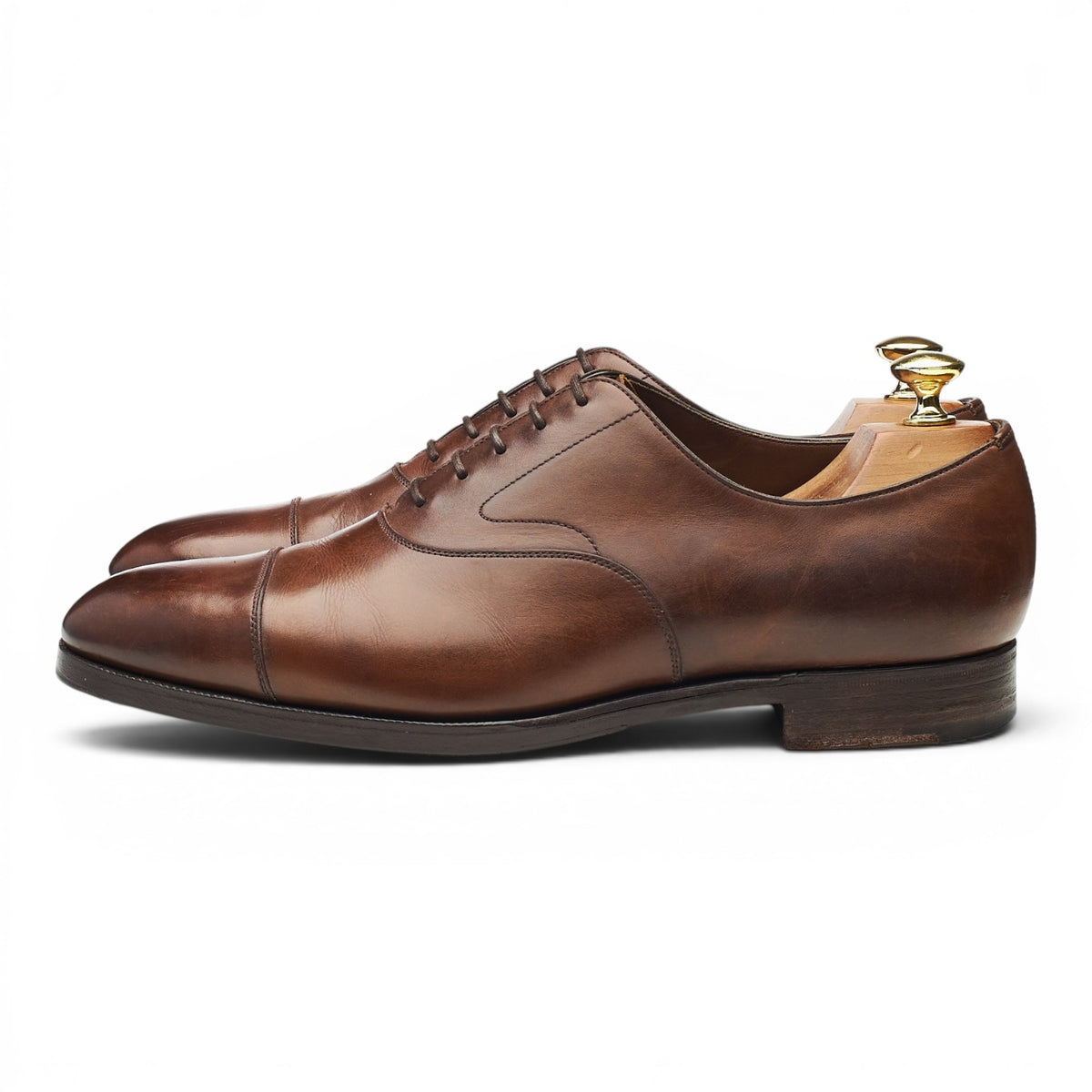 'Chelsea' Dark Brown Leather Oxford UK 9 E