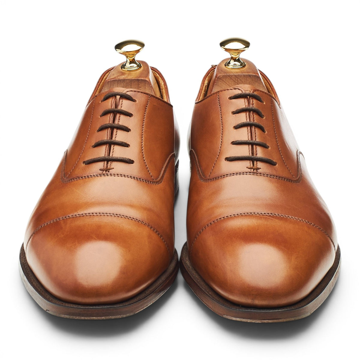 'Whitehall' Tan Brown Leather Oxford UK 9.5 E