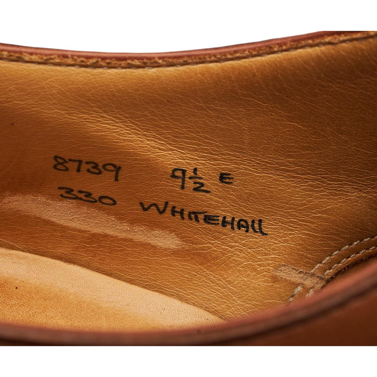 'Whitehall' Tan Brown Leather Oxford UK 9.5 E