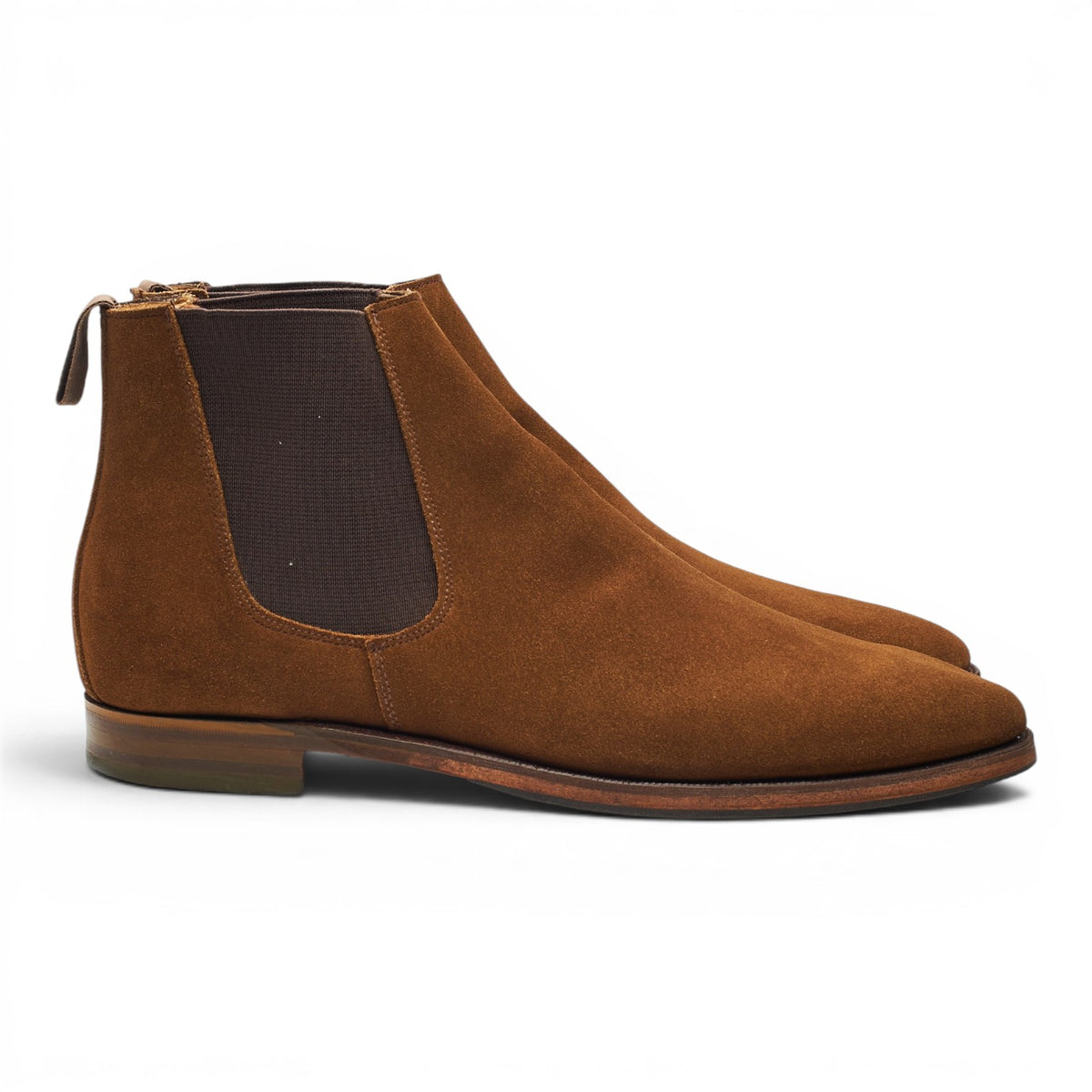 Shipton & Heneage 'Bromley' Snuff Brown Suede Chelsea Boots UK 10 F